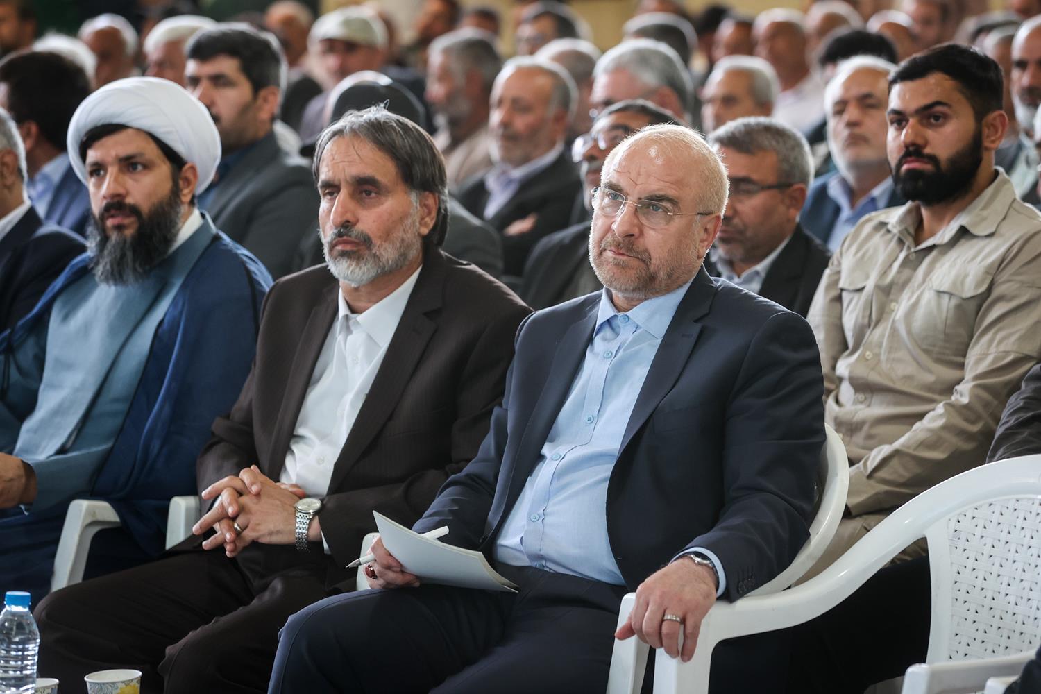 حضور قالیباف در همایش صنعتگران، کارآفرینان