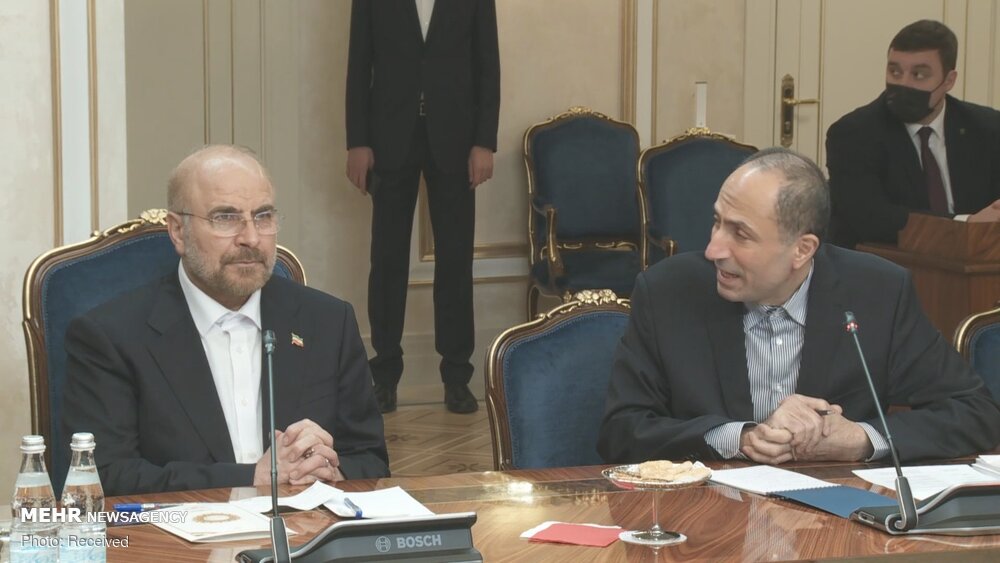 حضور قالیباف در مجلس فدرال روسیه