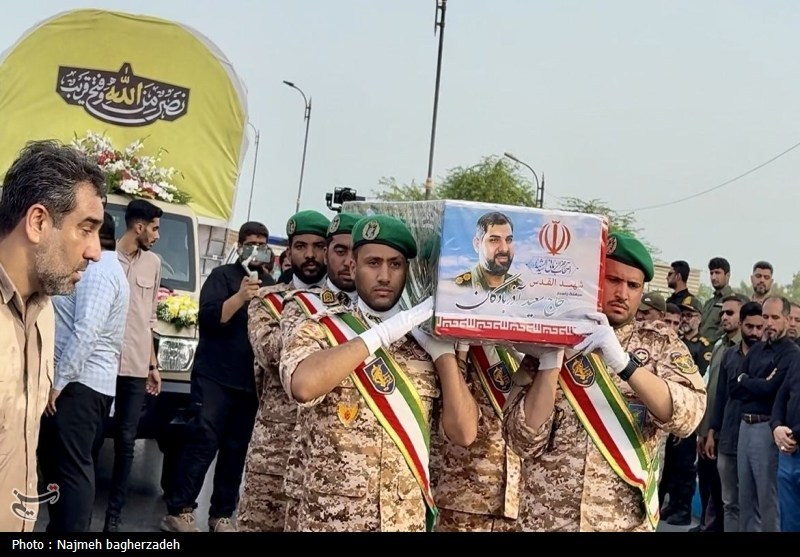 تشییع پیکر مطهر شهید آذربادگان