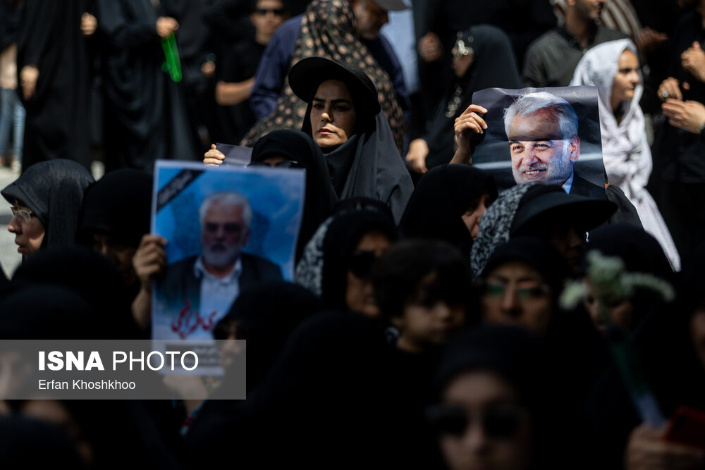 تدفین شهید طهرانچی و همسرش در حرم حضرت عبدالعظیم(ع)