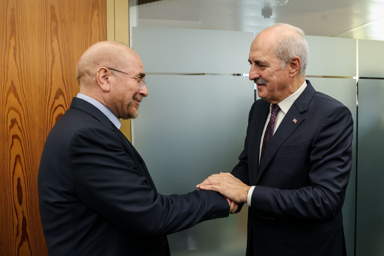 دیدار قالیباف و نعمان کوتولموش، رئیس مجلس ترکیه