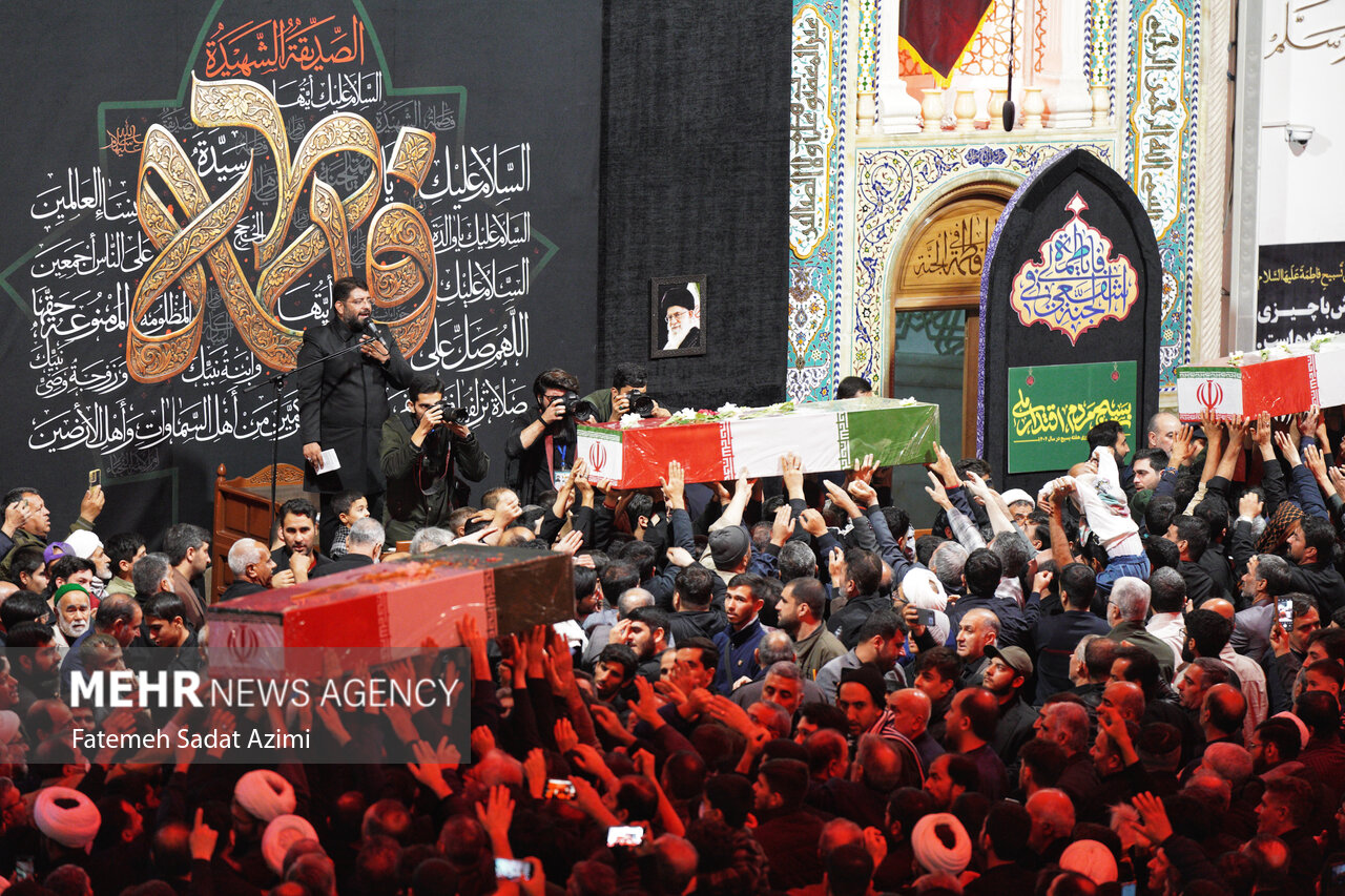 تشییع پیکر ۳۰۰ شهید گمنام دفاع مقدس در کشور
