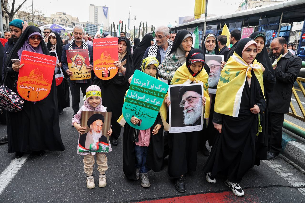 حضور قالیباف در راهپیمایی روز جهانی قدس - تهران