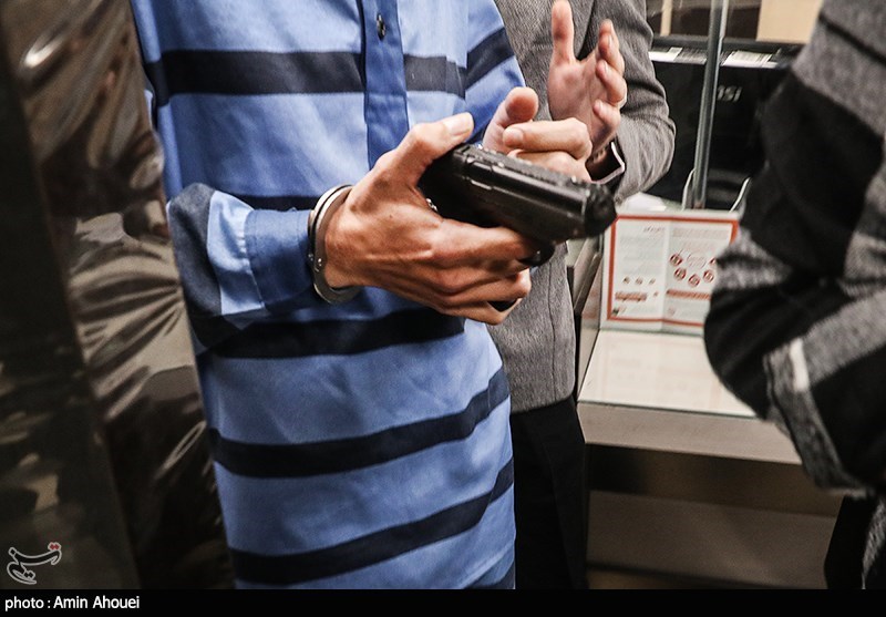  بازسازی صحنه سرقت مسلحانه از بانک