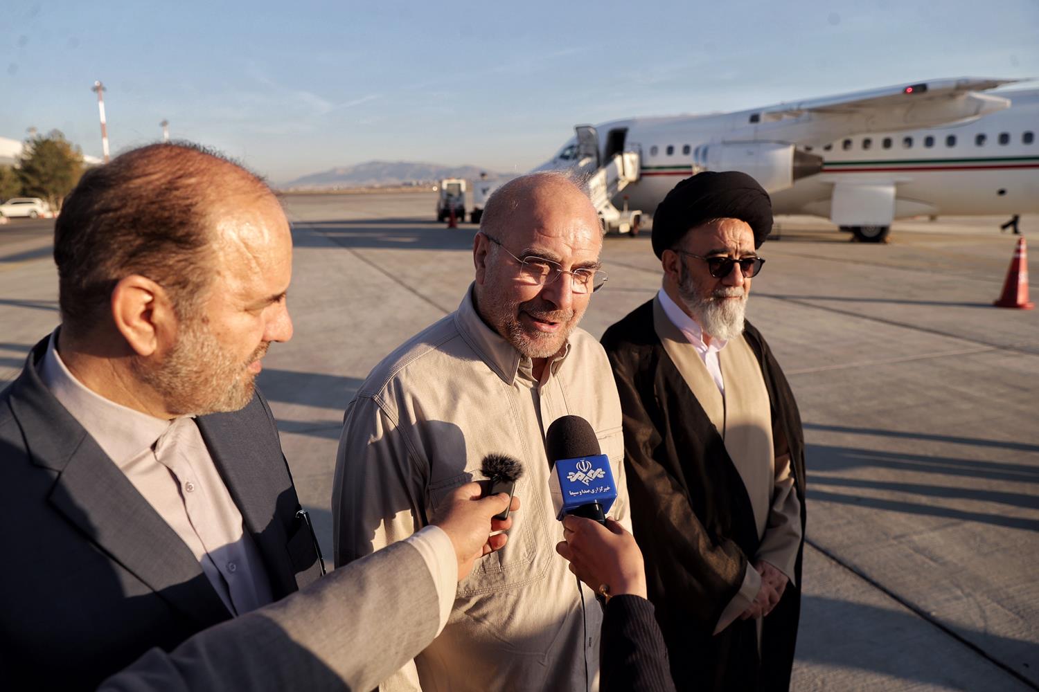 استقبال رسمی از قالیباف در فرودگاه شهید مدنی تبریز