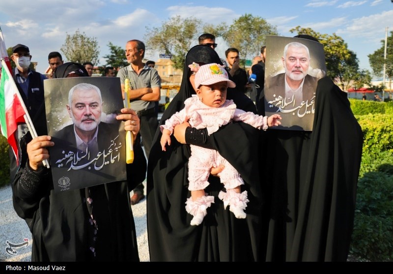 تجمع مردمی در پی محکومیت ترور شهید اسماعیل هنیه 