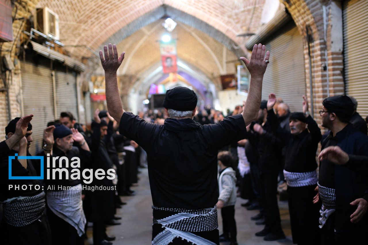 عزاداری شهادت حضرت علی (ع) در بازار تبریز