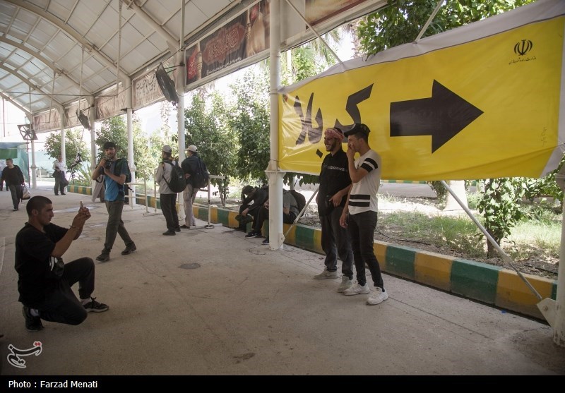 زائران اربعین حسینی در مرز خسروی