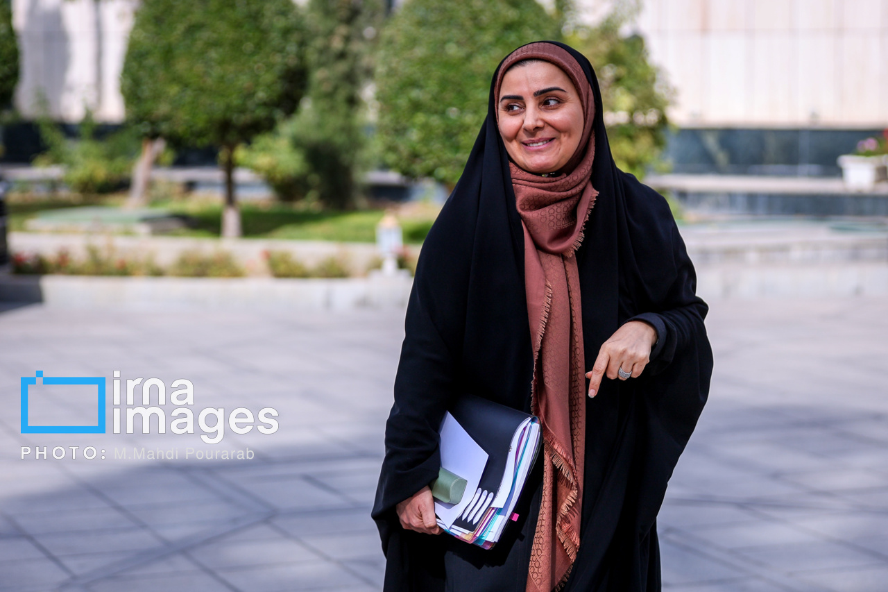 اعضای هیأت دولت در جمع خبرنگاران