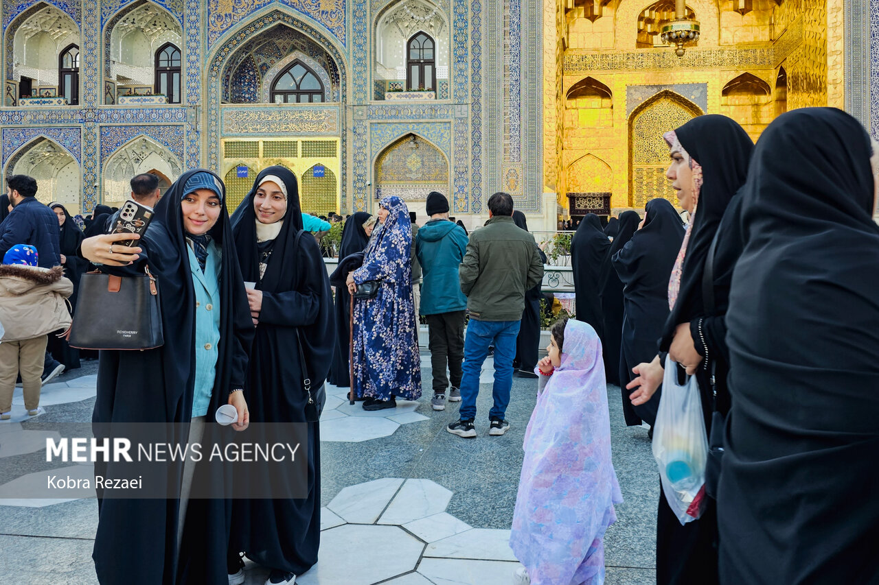 حال و هوای حرم امام رضا (ع) در روز میلاد امام جواد (ع)