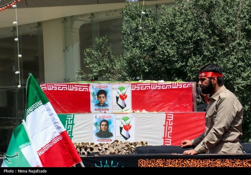 تشییع پیکر ۴ شهید حملات رژیم صهیونیستی در مشهد