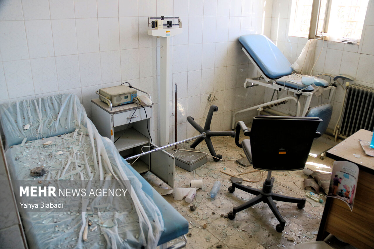تعرض رژیم صهیونیستی به مرکز درمانی دینور کرمانشاه