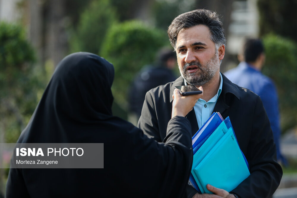 وزرا در جمع خبرنگاران درحاشیه جلسه دولت 