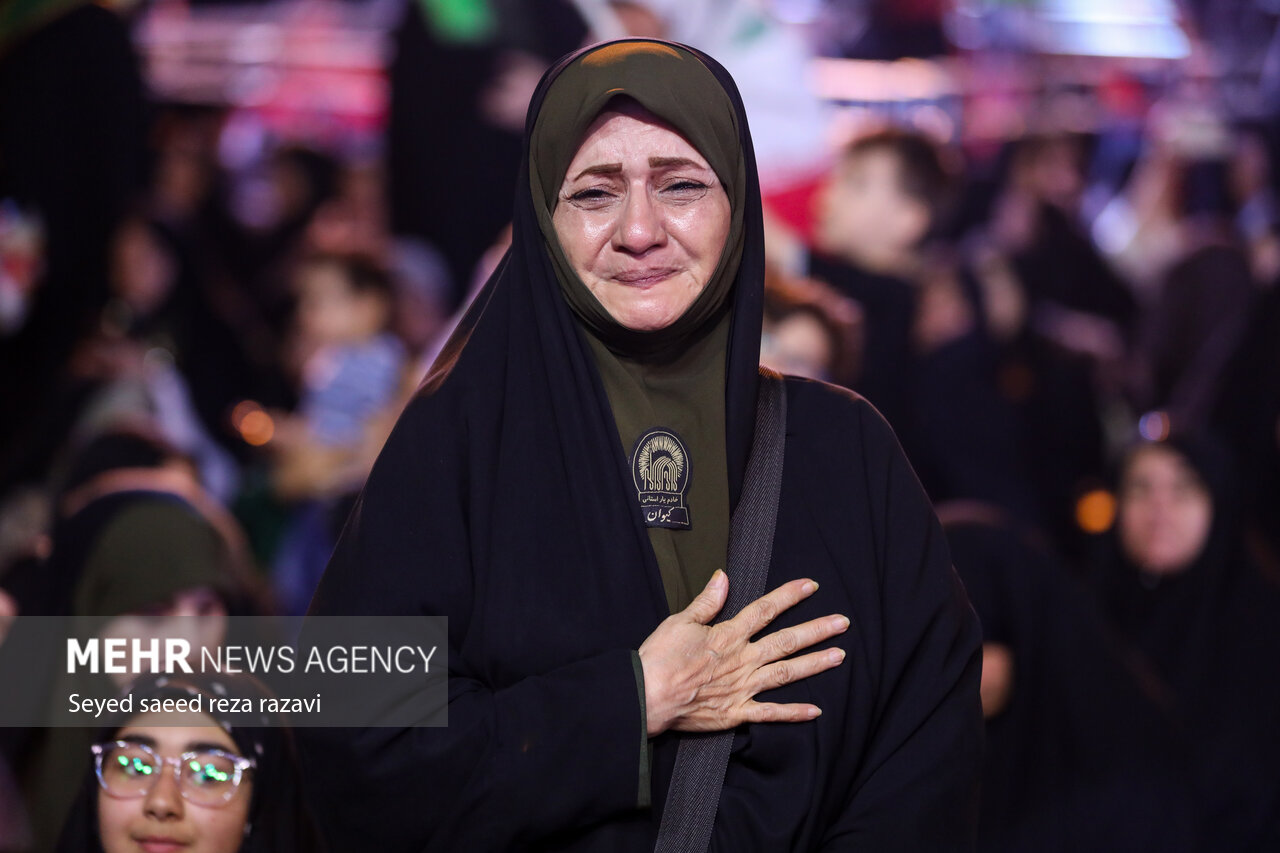 حضور قالیباف در مراسم هفتمین روز عروج شهیدان خدمت