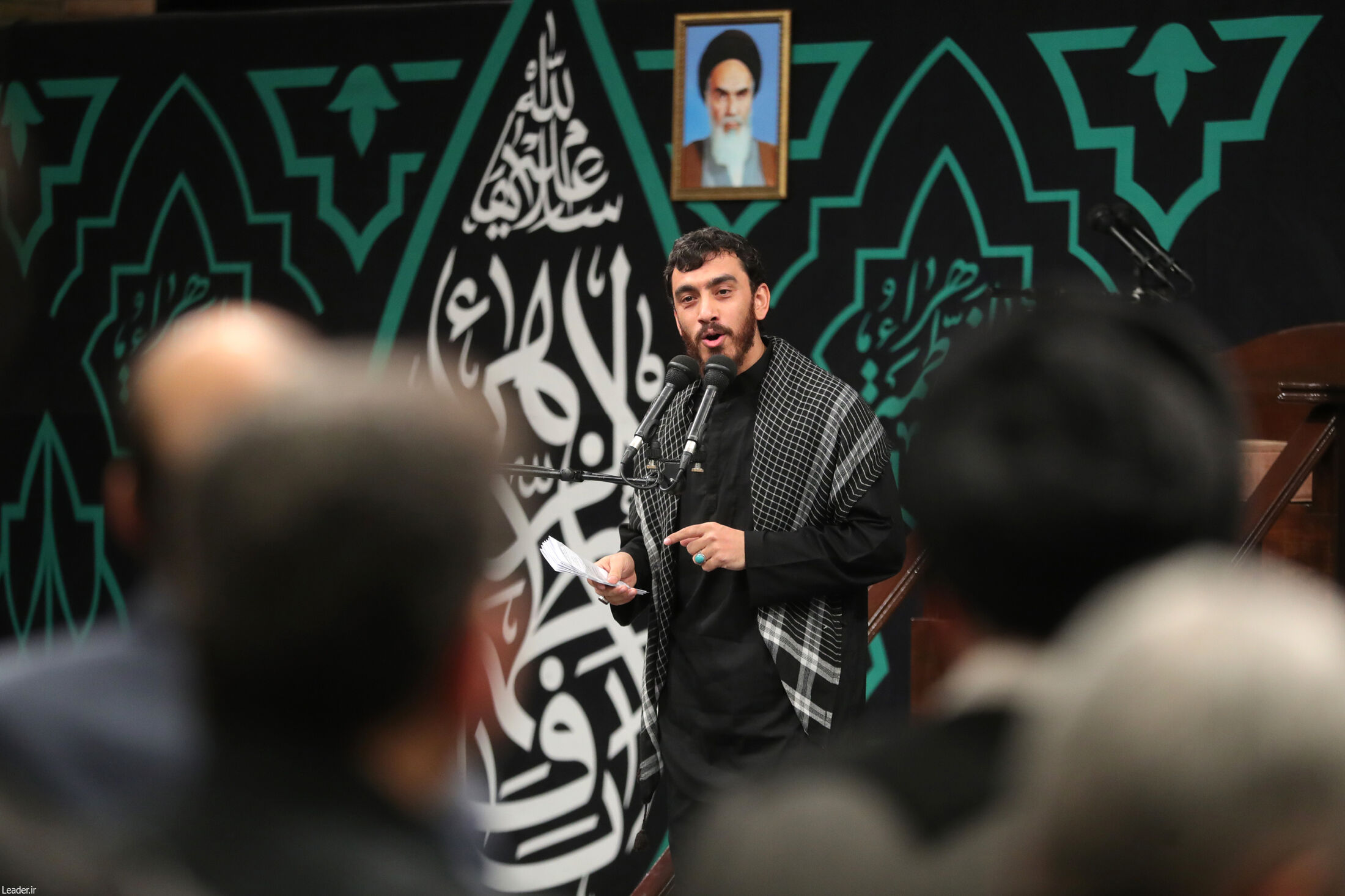 آخرین شب مراسم عزاداری حضرت فاطمه‌ در حسینیه امام خمینی