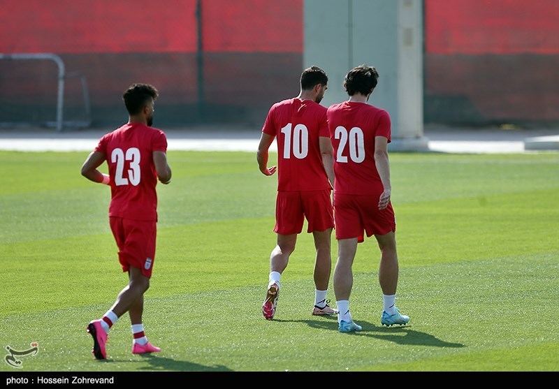 تمرین تیم‌ ملی فوتبال