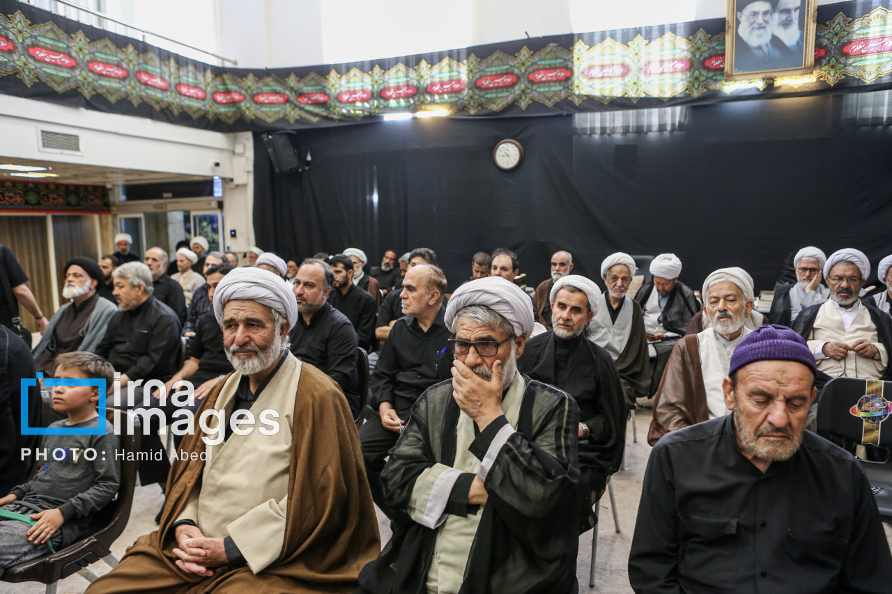 عزاداری مراجع تقلید قم در عاشورای حسینی