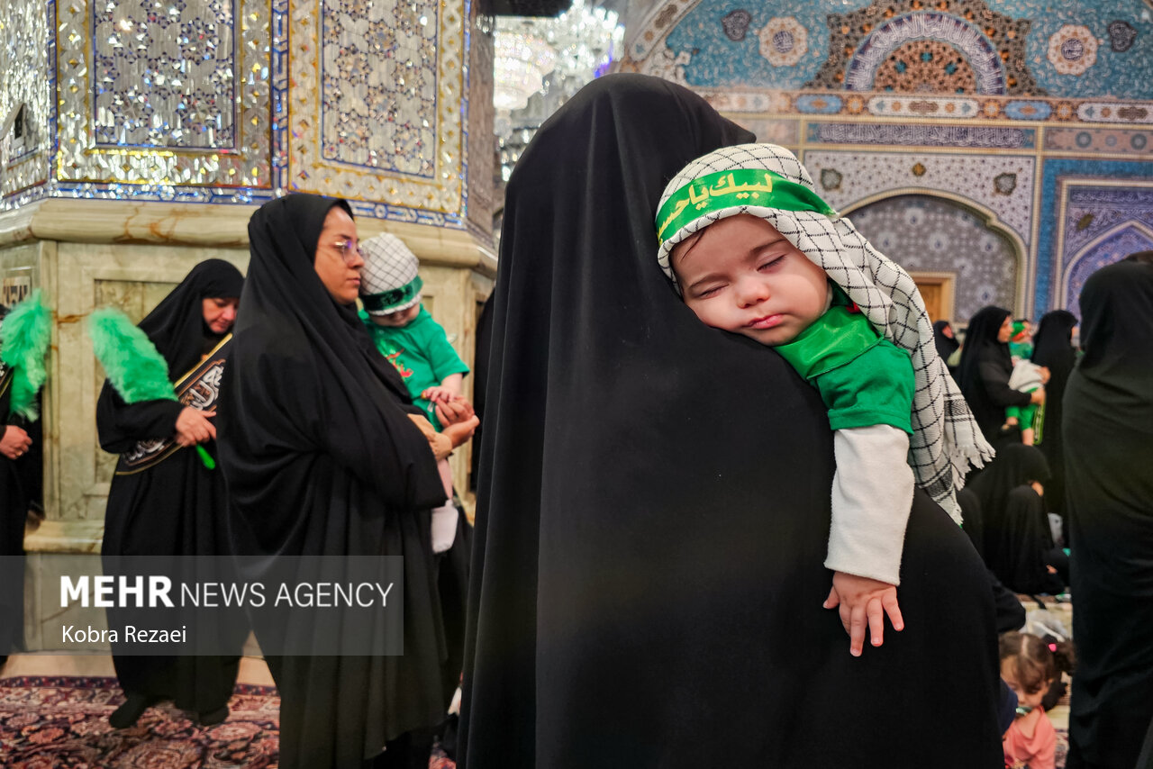 مراسم «شیرخوارگان حسینی» در حرم امام رضا (ع)