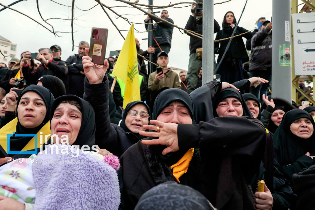 تشییع پیکر شهیدان «سید حسن نصرالله» و «سید هاشم صفی الدین»