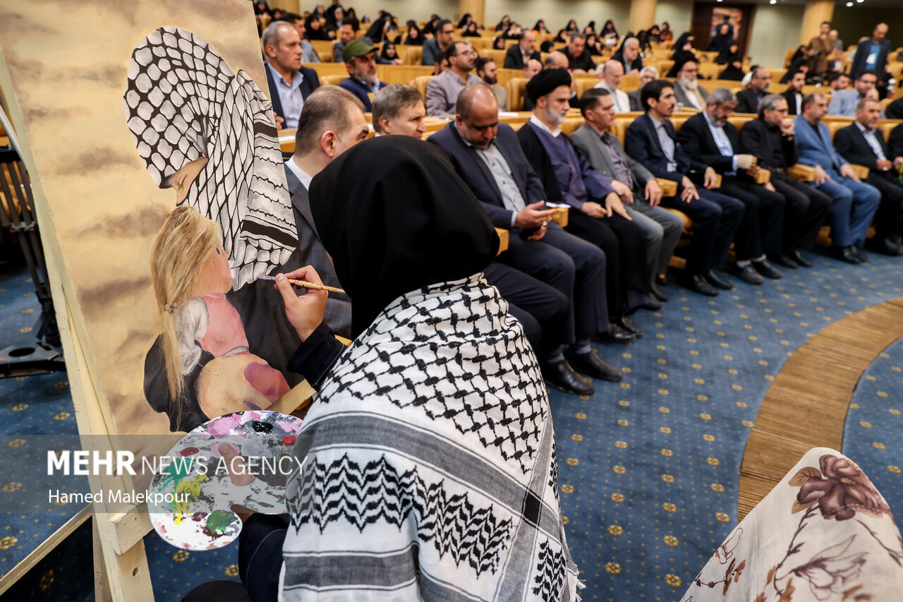 مراسم اولین سالگرد عملیات «طوفان الاقصی»