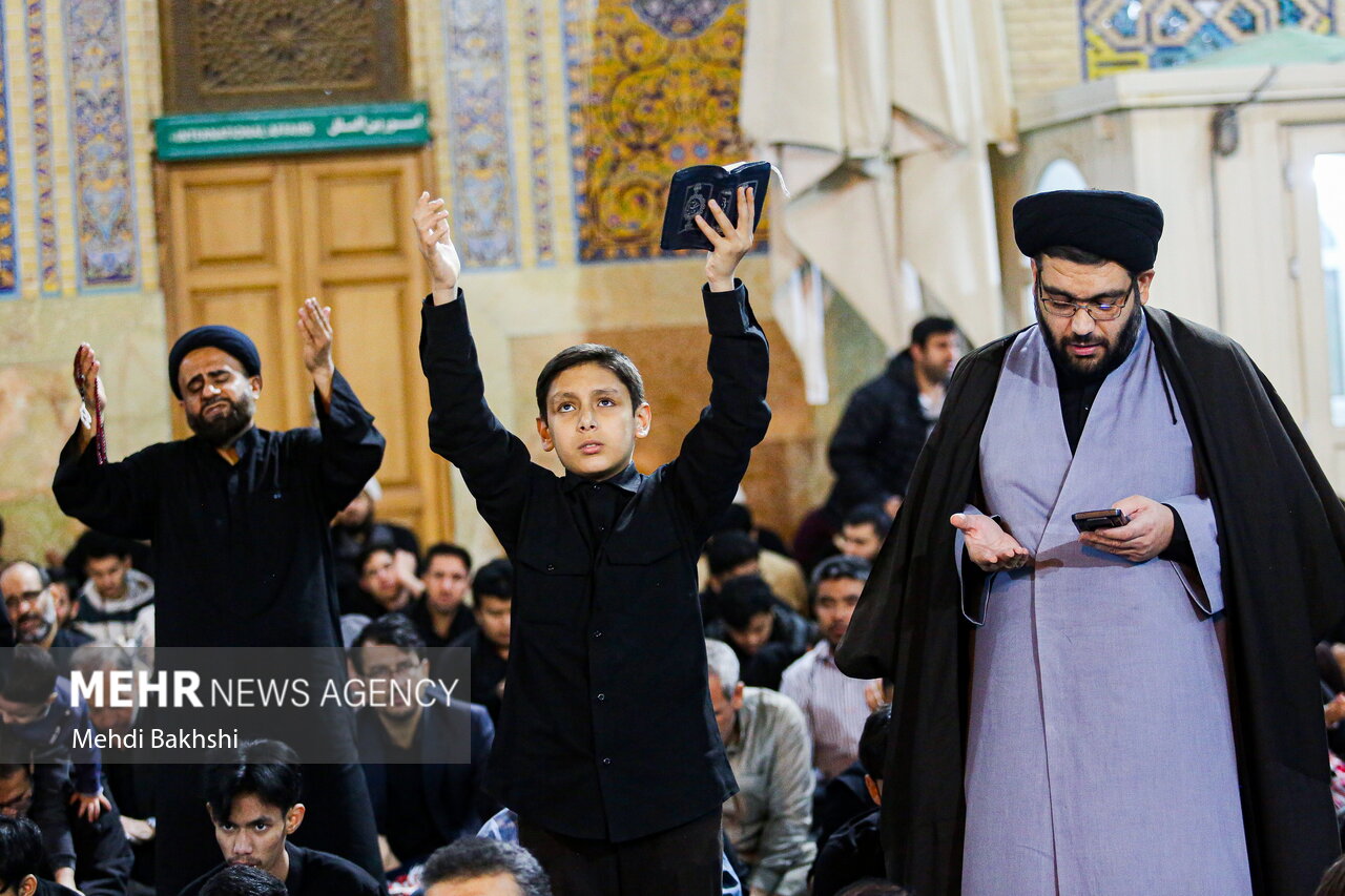 مراسم احیای شب قدر در حرم حضرت معصومه(س)