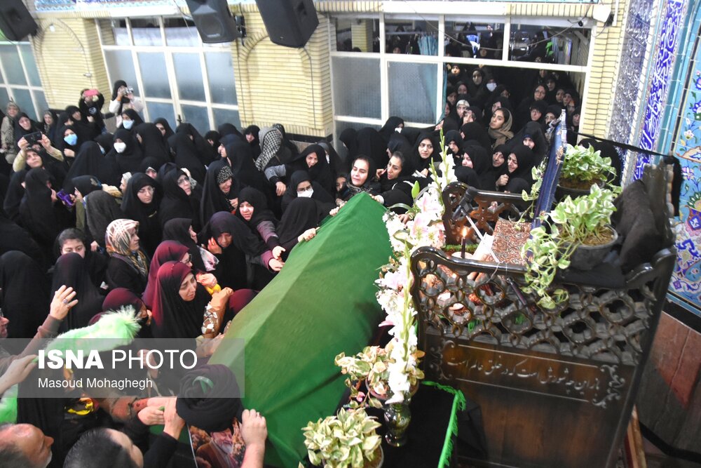 مراسم وداع با پیکر آیت الله سید محمد شاهچراغی