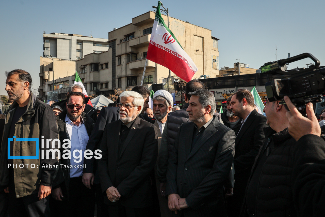 حضور مسئولان در تجمع همبستگی ملی در تهران