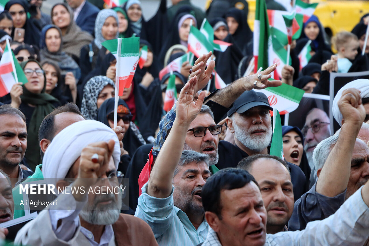 تجمع مردمی حمایت از عملیات «بشارت فتح» در ارومیه