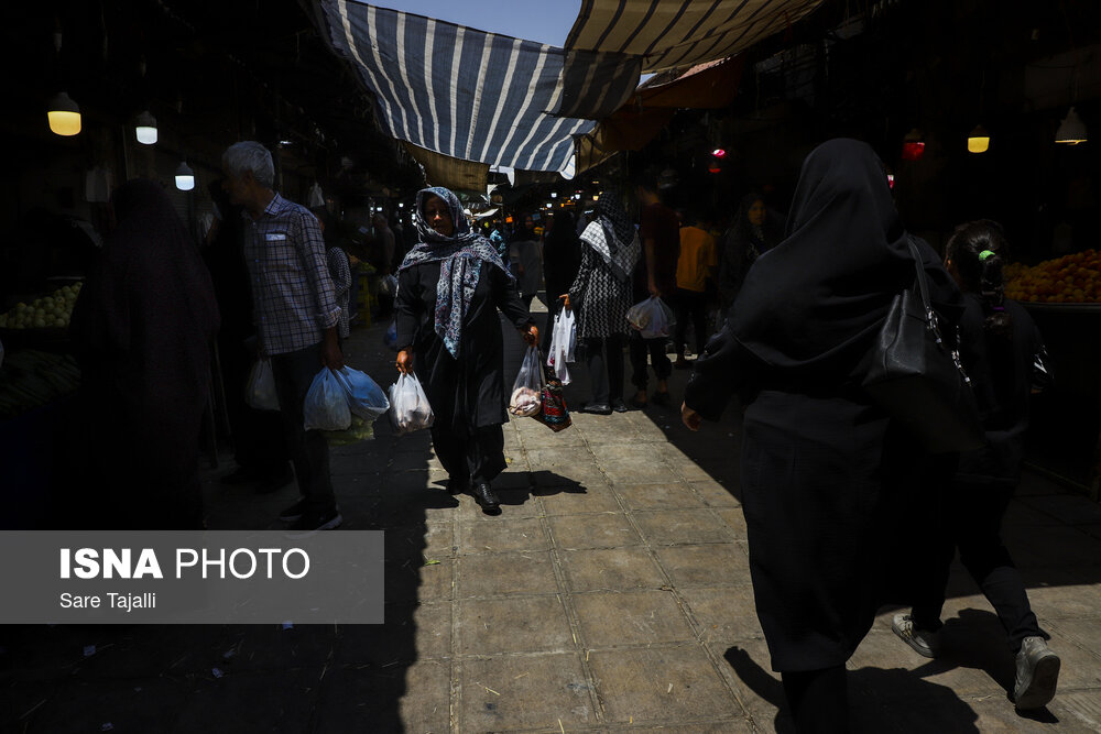 بازارگردی در گرمترین روز تابستان-کرمان