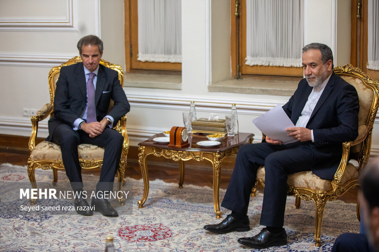 دیدار مدیر کل آژانس بین‌المللی انرژی اتمی با عراقچی