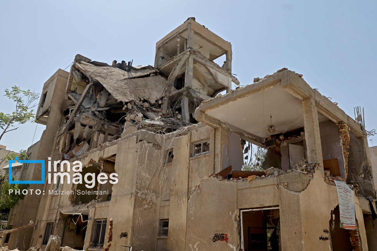 آثار حملات رژیم صهیونیستی در تهران