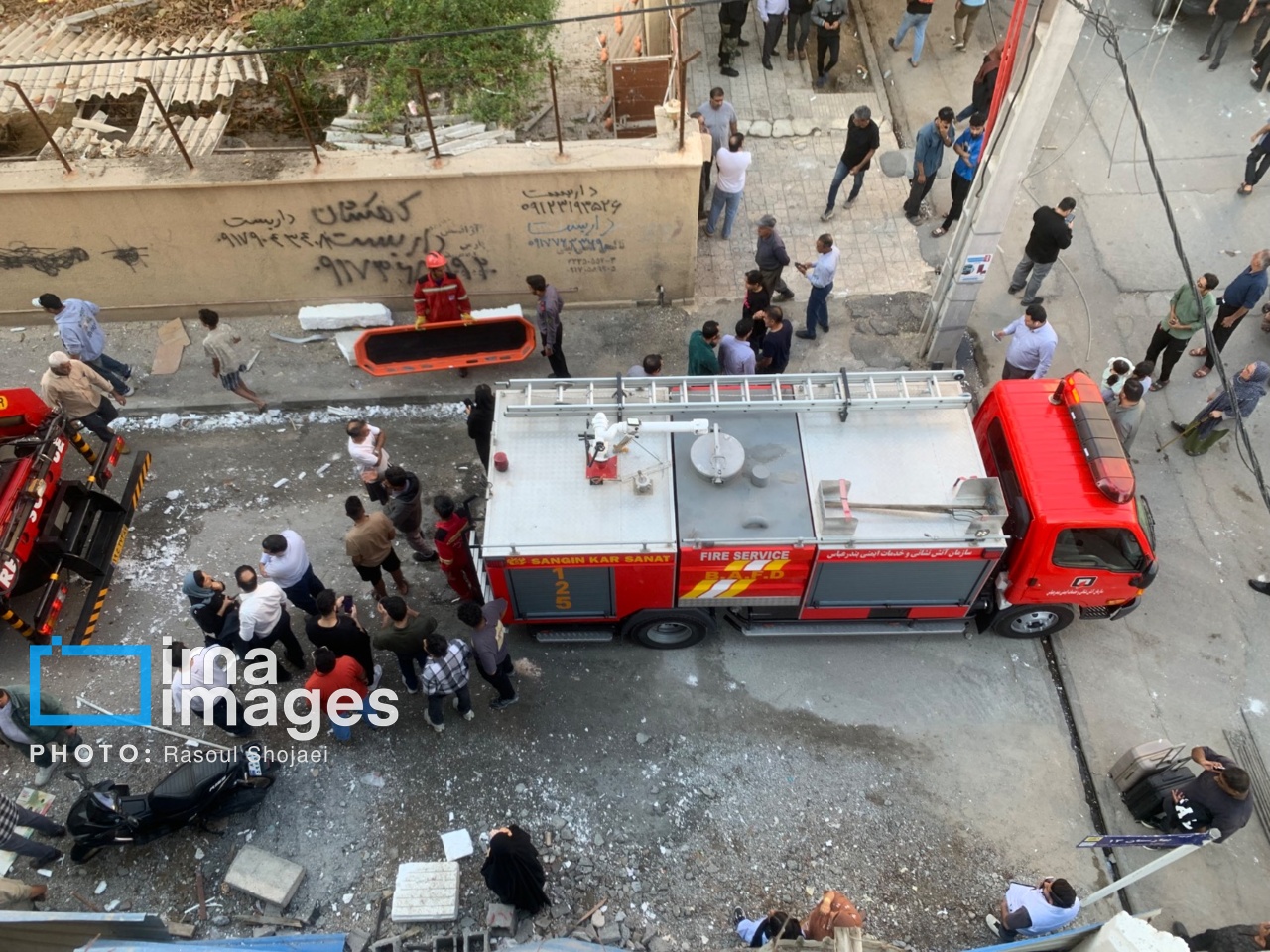 انفجار یک ساختمان در بندرعباس