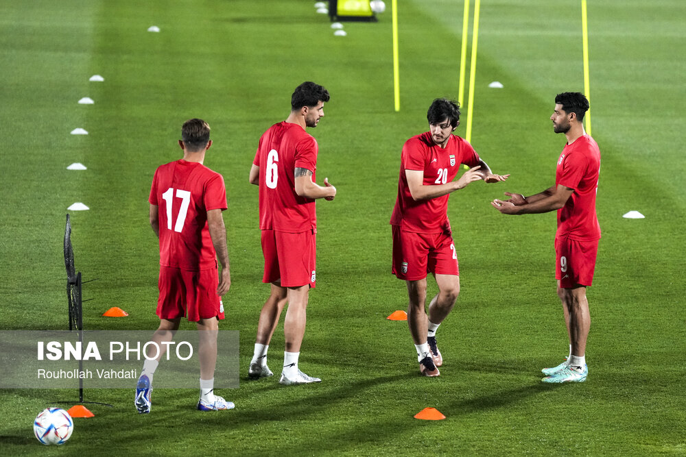 تمرین تیم ملی فوتبال ایران