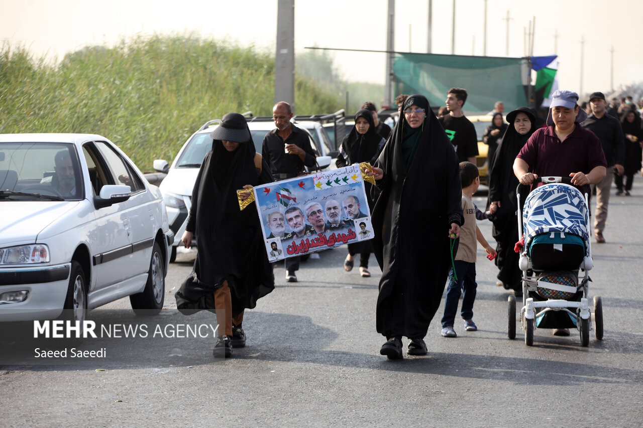 مراسم جاماندگان اربعین در استان‌ها