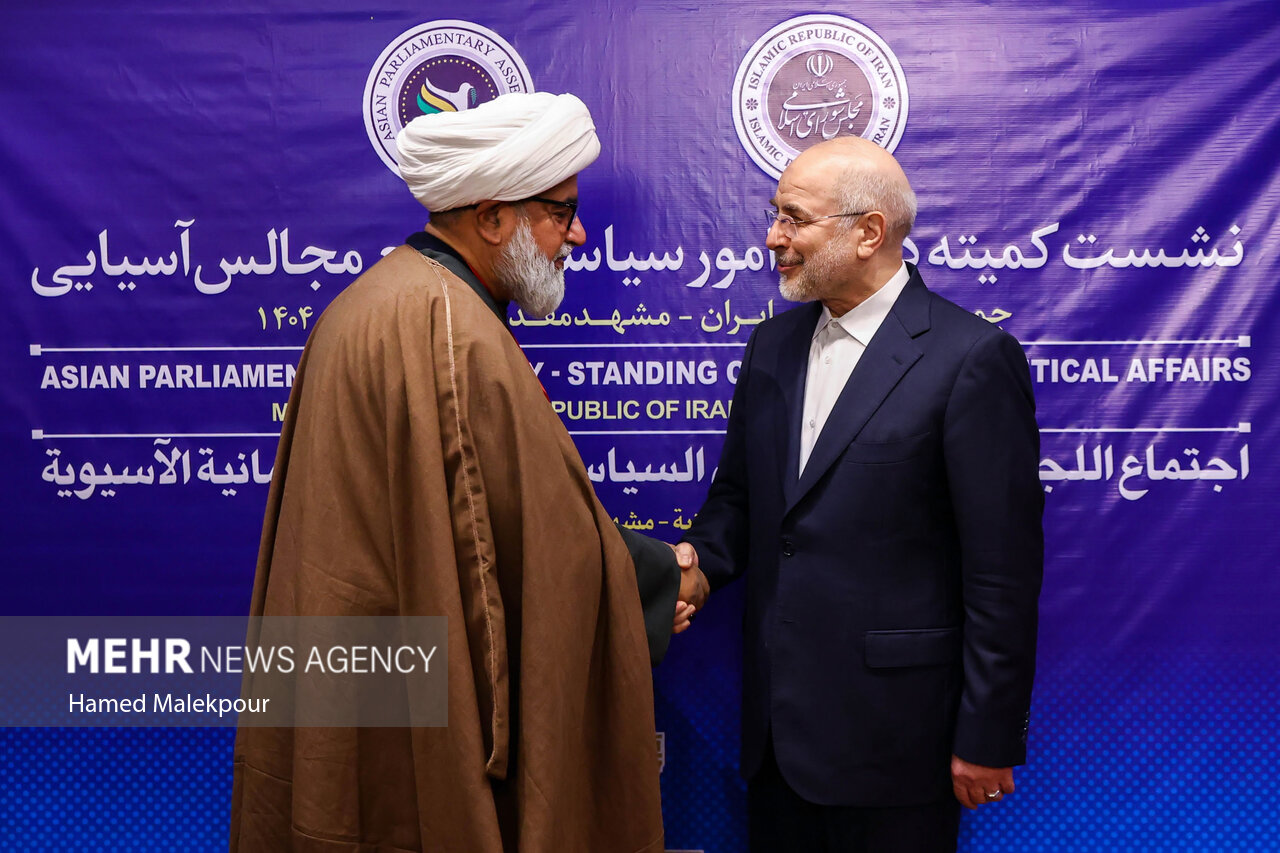 سفر رئیس مجلس به مشهد مقدس