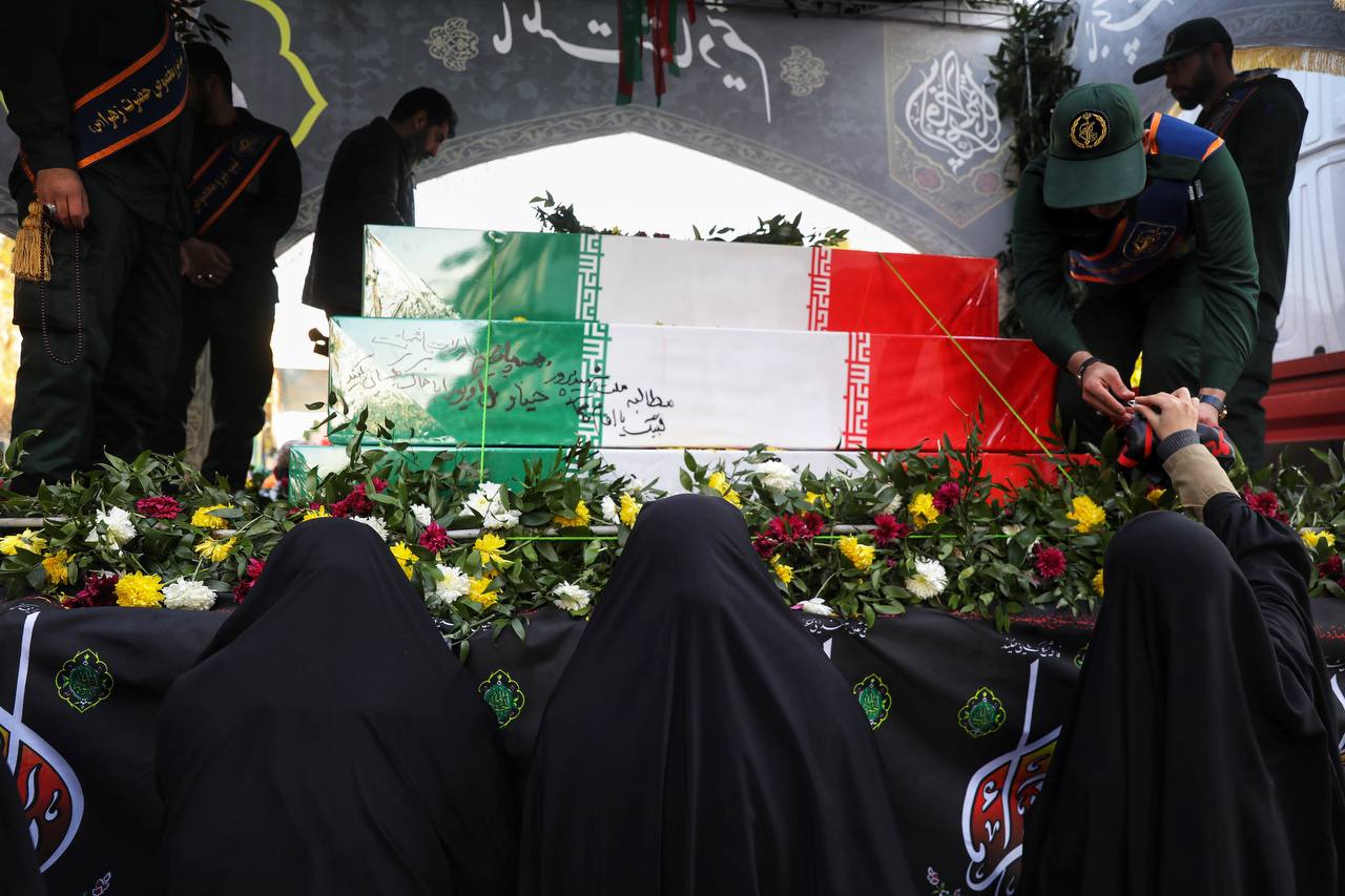  قالیباف در آئین تشییع شهدای گمنام در تهران