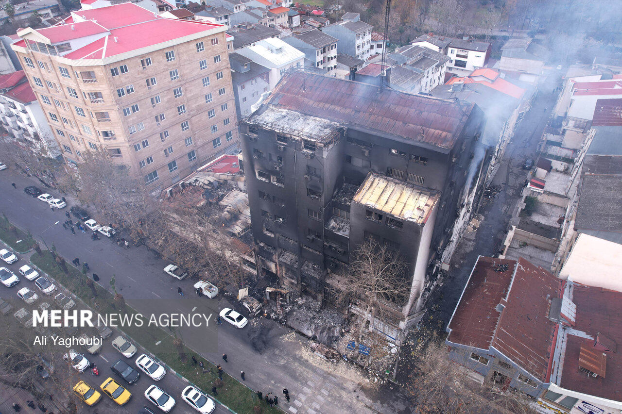 تخریب‌ اموال توسط اغتشاشگران در رشت