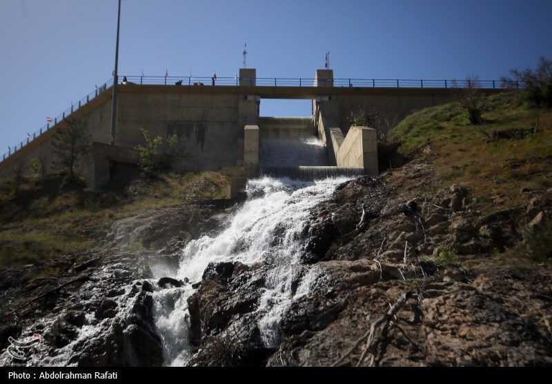  آئین شکرگزاری سرریز شدن سد اکباتان همدان