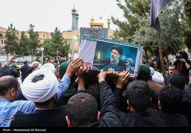 مراسم تشییع شهدای خدمت در قم