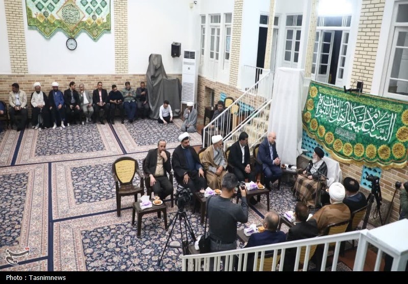 دیدار رئیس مجلس با آیت‌الله شبیری زنجانی