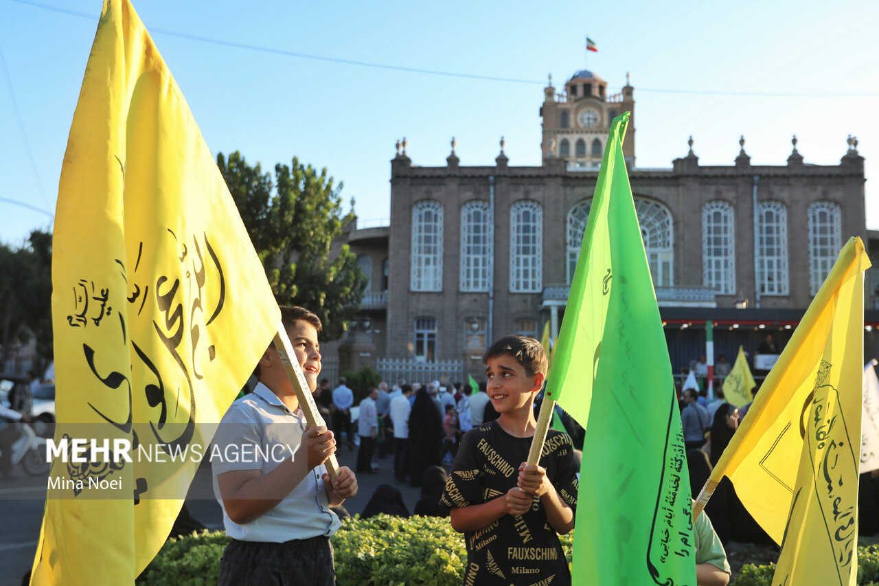 مراسم جشن بیعت با امام زمان(عج) در تبریز