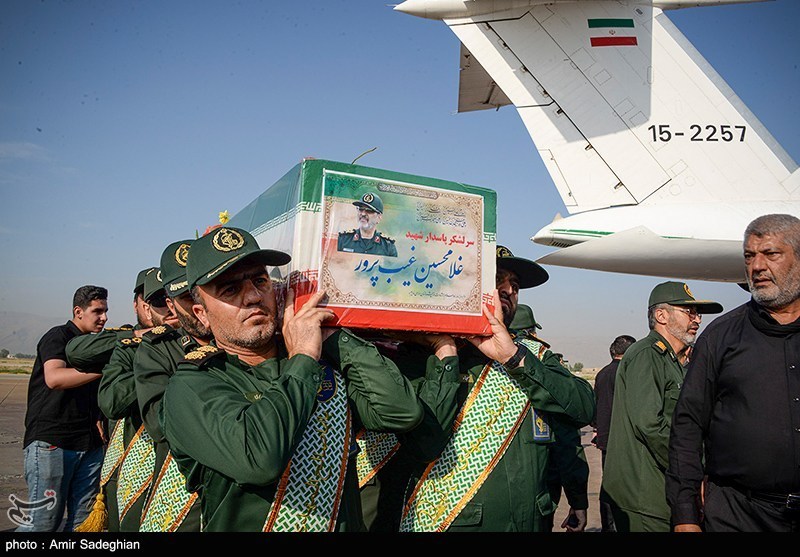 مراسم استقبال از پیکر سردار شهید غیب پرور 