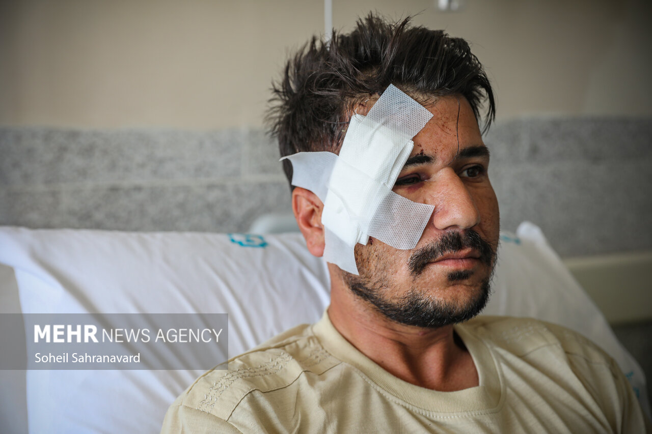 مصدومان حادثه بندر شهید رجایی