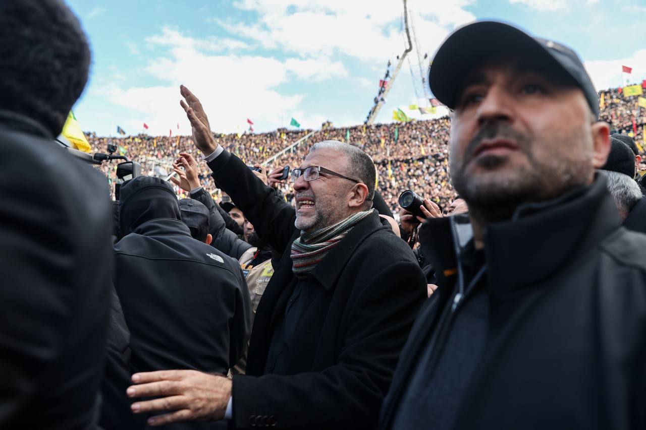 حضور قالیباف در مراسم تشییع پیکر رهبران شهید مقاومت