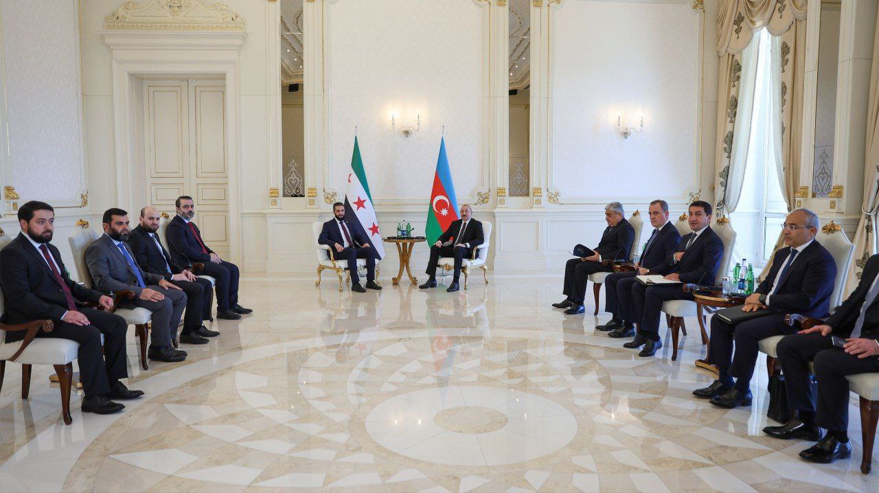 دیدار احمد الشرع با علی اف