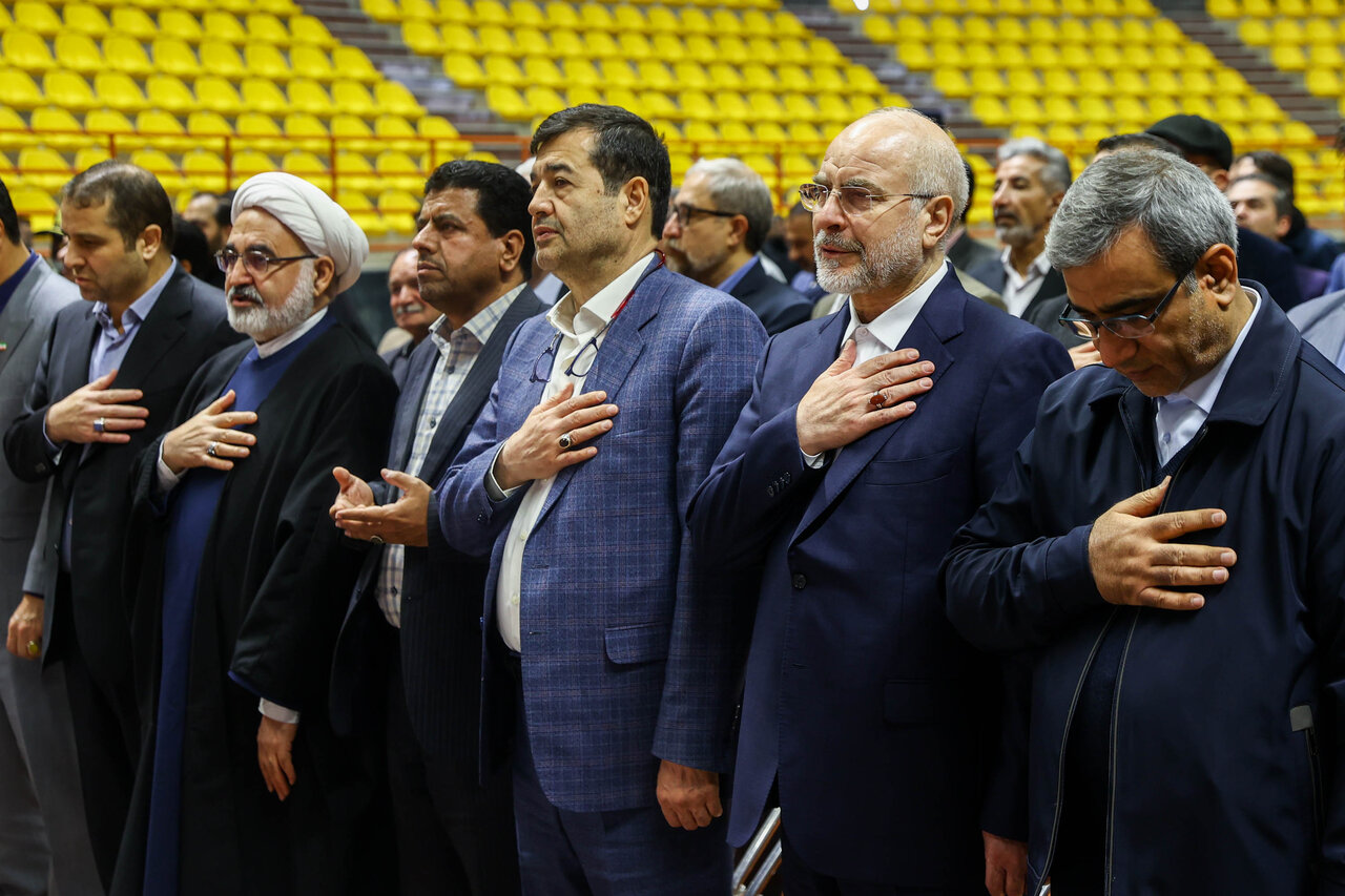  افتتاح خانه کشتی شهدای طرقبه با حضور قالیباف