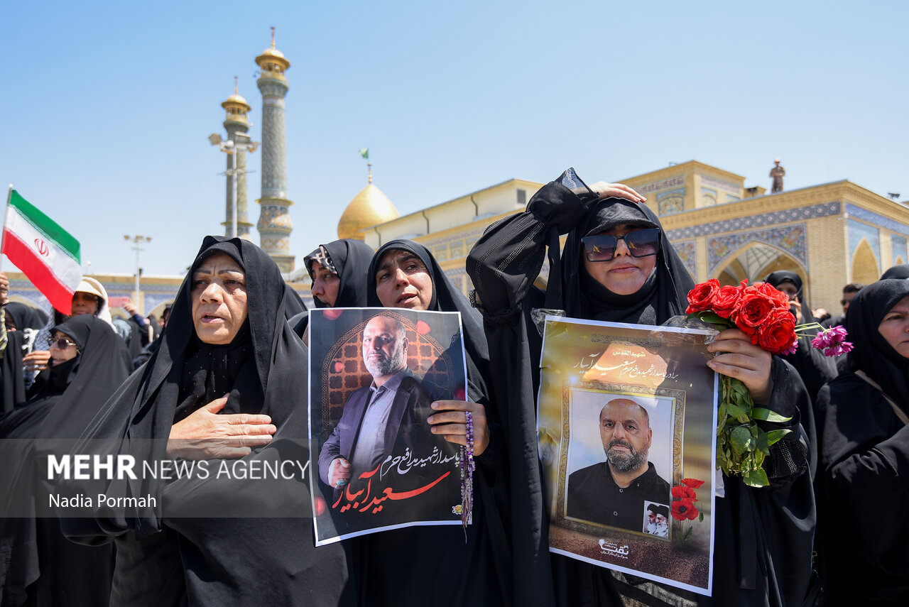 تشییع پیکر شهید مدافع حرم «سعید آبیار»