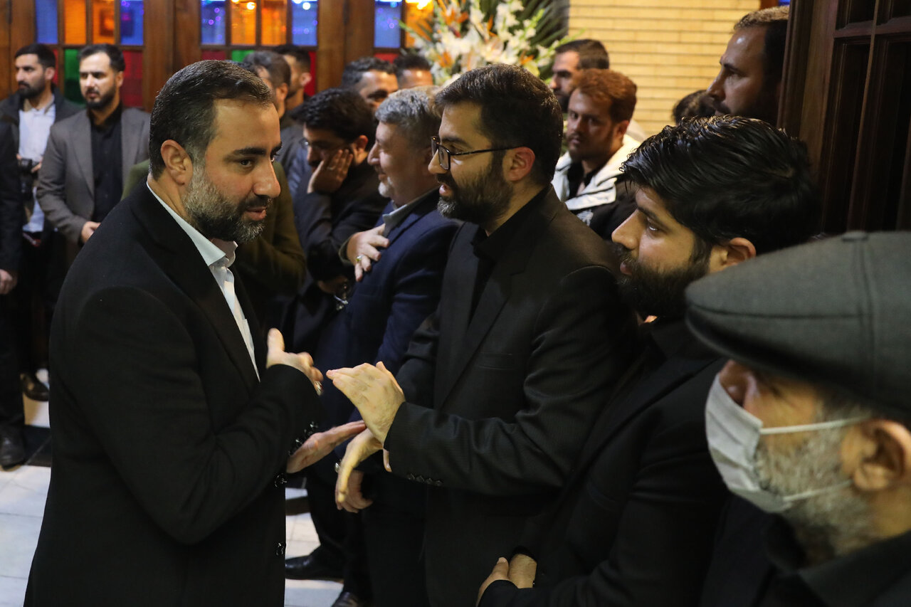 حضور قالیباف در مراسم ختم همسر و فرزندان معاون رئیس جمهور