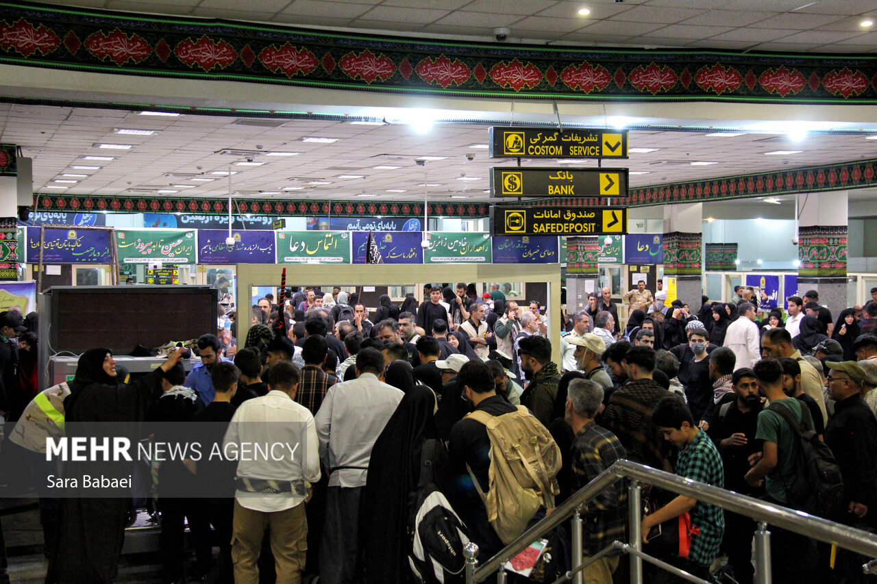 تردد زائران اربعین حسینی از مرز خسروی