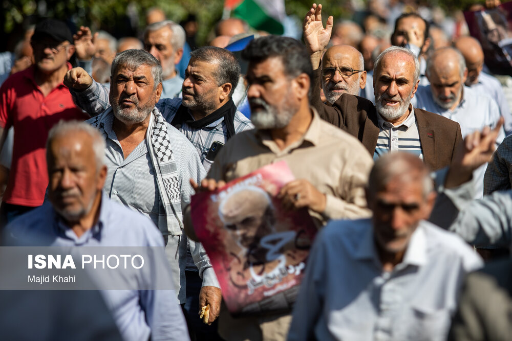 راهپیمایی حمایت از مردم غزه - تهران